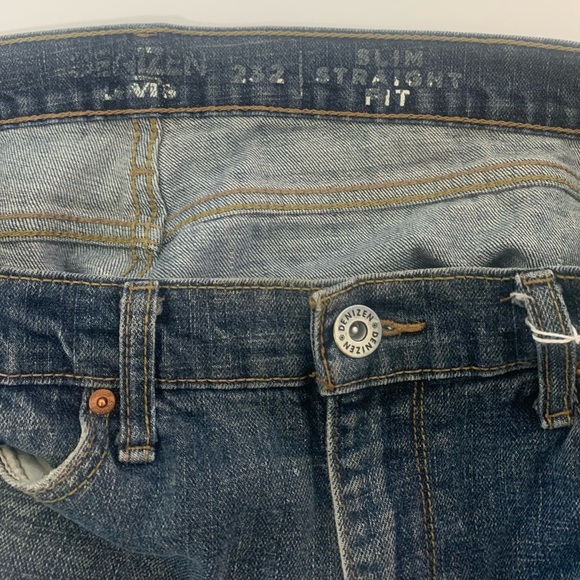 Denizen Black Label Men Jeans by Levis Denim blue 36 W X 30 L Signature Slim Cut - Picture 8 of 9